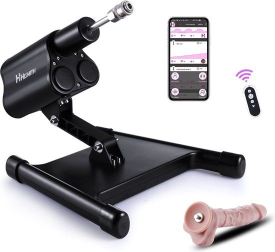 Pro 3 Premium Seksmachine Smart APP - Zwart - RVS