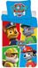Paw Patrol - Dekbedovertrek - 140x200 cm - 70x90 cm - Blauw en rood