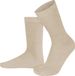 normani 3 paar sokken van kasjmier en merinowol met een comfortabele boord, beige, effen, unisex, maat 35-38