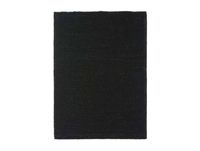 Tapis à poils longs effet soyeux noir 190x200