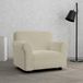 MB HOME BASIC Elastische bankovertrek, Dahlia, taupe, 1-zits