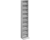 vidaXL Meuble CD Gris Sonoma 33 x 23,5 x 175 cm Bois traité