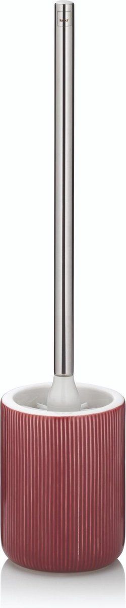 Kela Ava Toiletborstel - Keramiek - Rood - 45 x 10 cm