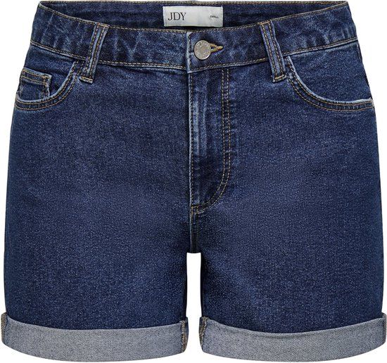 JDY Jacqueline de Yong Broek Jdymoon Mw Shorts Dnm 15370779 Medium Blue Denim Dames Maat S