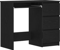 vidaXL Bureau 90x45x76 cm spaanplaat zwart eikenkleurig