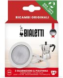 Bialetti Afdichting voor roestvrijstalen espressomachine, 3 kopjes, 3 x afdichtingen + zeef