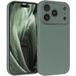 EAZY CASE Siliconen hoes voor iPhone 17 Pro, nachtgroen