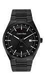 Calvin Klein Herenhorloge DISTINGUISH met drie wijzers, quartz-uurwerk, kalender en roestvrijstalen armband