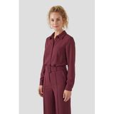 Anytime Jumpsuit met riem bordeaux
