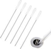 Merkloos Gootsteen Ontstopper - 5 Stuks - Wit - 45 Cm