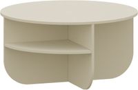 en.casa Salontafel Reykhon rond Ø80x41 cm havermout