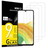 NEW'C 3 Stuks, Screen Protector voor Samsung Galaxy A33 5G, Gehard Glass Schermbeschermer Film 0.33 mm ultra transparant, ultra resistent