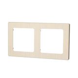 Wandplaat van kunststof, 2 gouden sleutels, L 82 x B 153 x H 8 mm