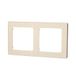 Wandplaat van kunststof, 2 gouden sleutels, L 82 x B 153 x H 8 mm