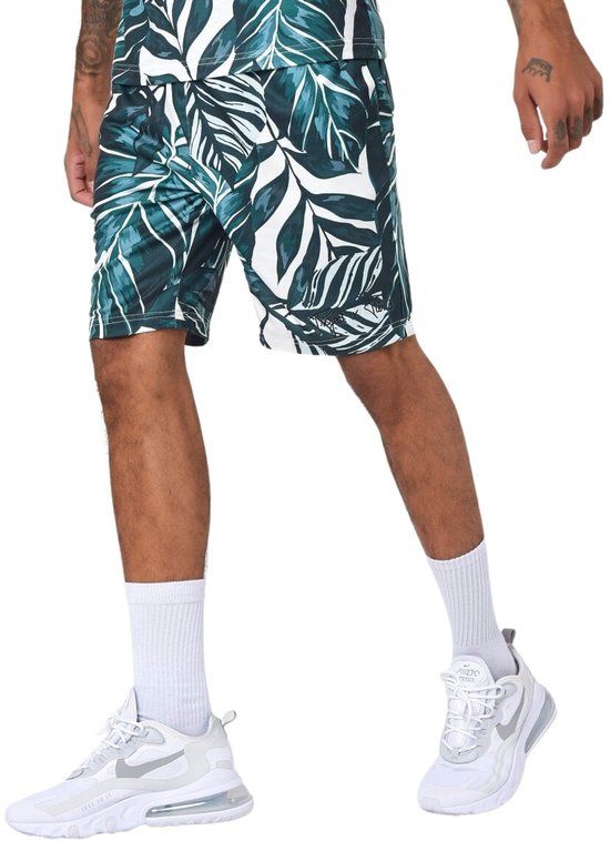 Project X Paris Short met exotisch blad logo