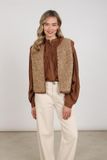 Nukus Lana Gilet Camel Acryl