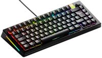 GLORIOUS GMMK 3 Pro HE Rapid Trigger Toetsenbord 75% Duitse | Hall Effect 8K Polling Rate, MX Mechanische En Magnetische Sockets, Hotswap Pakkingsysteem, QWERTZ Lay-out, Aluminium Zwart