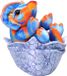 Wild Republic Knuffel Baby Triceratops 20 Cm Pluche Blauw/oranje