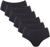 Sloggi GO Daily Cotton Midi 6P Set van 6 Zwart Katoen Vrouwen L