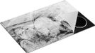 Chefcare Inductie Beschermer Abstracte Kunst - 83x51,5 cm - Zwart Wit