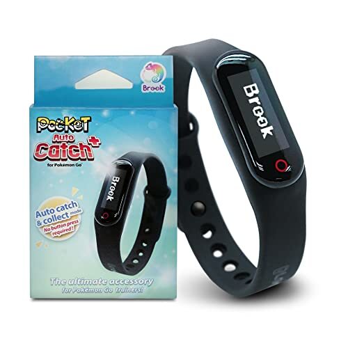 Brook Pocket Auto Catch PLUS 2022 LED-Touch-Wristband for Pokémon Go (Alternative for Go Plus & Go-Tcha)
