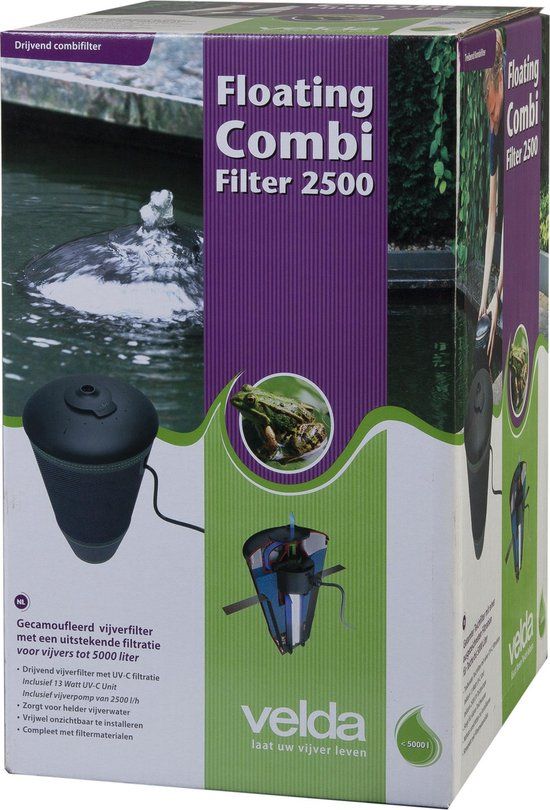 Velda Drijvende Combi Filter 2500 - Vijverfilter met pomp - 2.5 m³/h