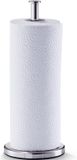 Zeller Keukenrolhouder - rond - zilver - RVS - 13x32 cm