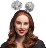 Boland - Diadeem Pompoms zilver