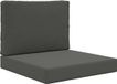 vidaXL Coussin de banc d'extérieur Polyester Anthracite 60 x 60 cm