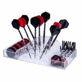 KOTO darts 9 Holes Darts Display - Dartpijl Houder Wit Plexiglas