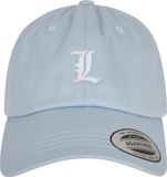 Urban Classics Mister Tee Letter Lightblue Low Profile Cap L Verstelbare pet - Zwart