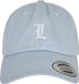 Urban Classics Mister Tee Letter Lightblue Low Profile Cap L Verstelbare pet - Zwart