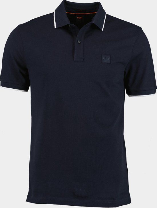 BOSS Passertip Polo Shirt - Men - Dark Blue - Size 3XL