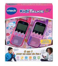 VTech Kidi Talkie - Roze - Walkie Talkie voor Kinderen - Met Display en Spelletjes - Franse Versie