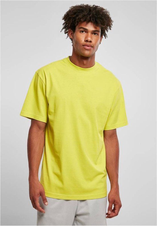 Urban Classics Tall Electric T-shirt - Men - 4XL - Yellow