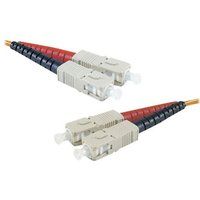 Inspanningis Connect - SC/UPC meervoudige modus (M) naar SC/UPC meervoudige modus (M) glasvezelkabel - 1m - Oranje