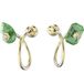 Swarovski Numina - Goudkleurige Oorhangers voor Dames met Groene Kristallen