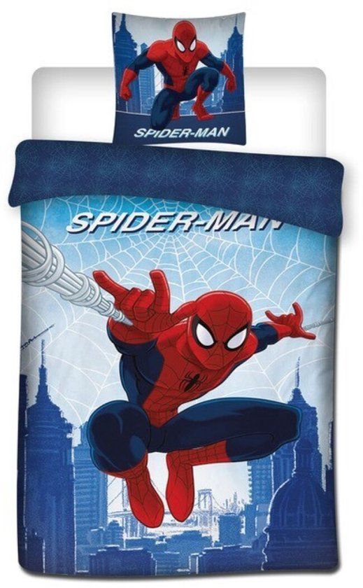4KidsOnly Spider-Man Dekbedovertrek shoot a web - 140 x 200 cm - Polykatoen