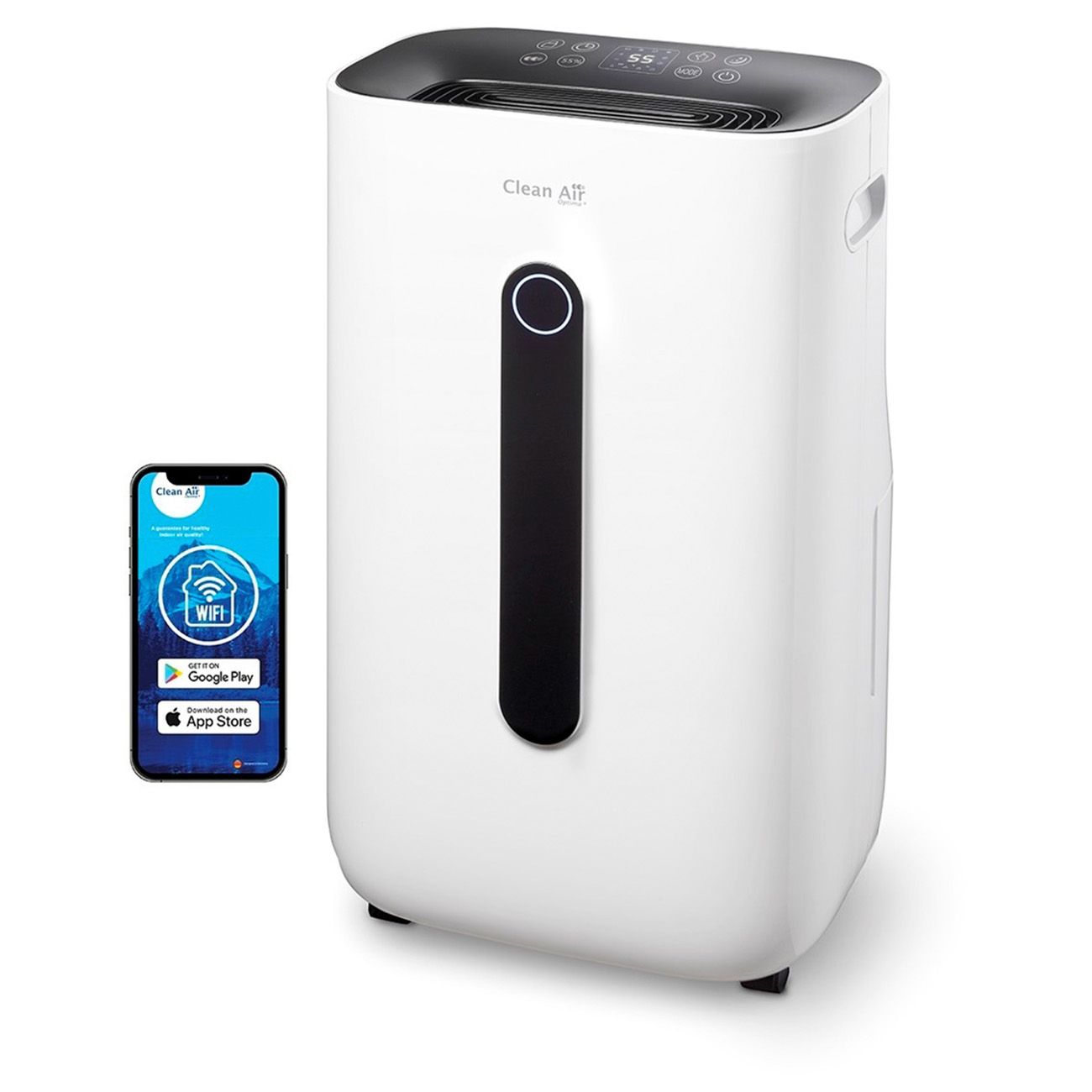 Clean Air Optima CA-708 Smart 2-in-1 Dehumidifier & Air Purifier - 25L/day - Smart Control