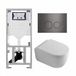 Geberit QeramiQ Dely Swirl Toiletset - Mat Wit