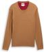 Tom Tailor Pull en tricot en coton à col en V