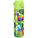 ION8 Lichtgewicht Stalen Waterfles, 600 ml/20 oz, Zonder Isolatie, Lekvrij, Makkelijk te Openen, Veilige Vergrendeling, Vaatwasserbestendig, Hygiënische Flipcover, Draaggreep, Duurzaam, Insectenleven