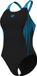 Arena Badpak Openings V Back Zwart-Turquoise