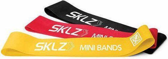 SKLZ Mini Bands - Set of 3 - Resistance Bands - Light/Medium/Stiff - Multi-Color