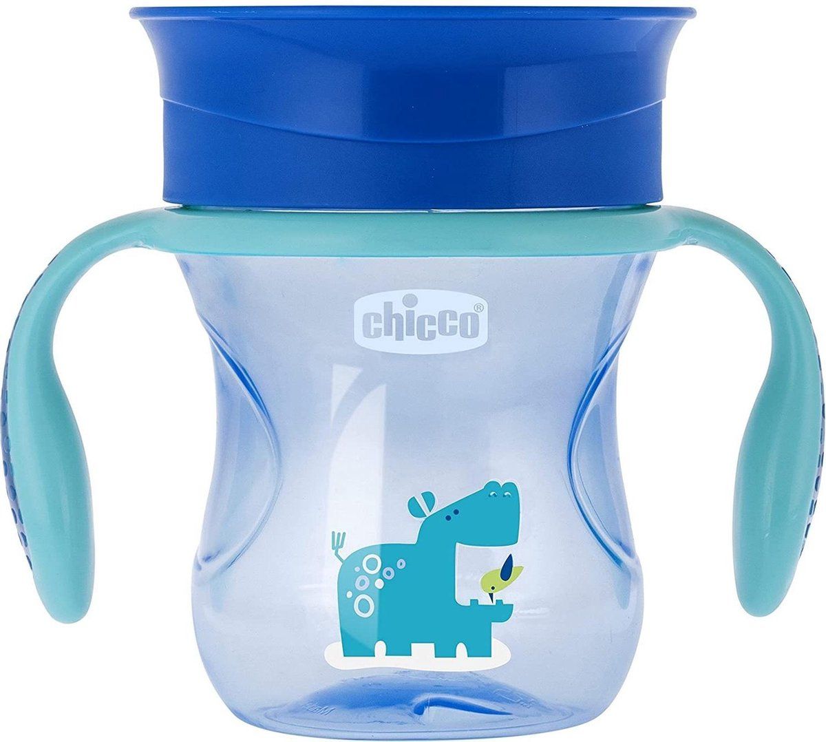 Chicco Perfect Cup junior drinkbeker 200 ml siliconen blauw