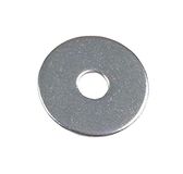 Merriway Bulk Hardware BH02061 reparatie onderlegring 50 diameter x 10 mm gat (verpakking à 10), wit, diameter hol, stuk