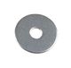 Merriway Bulk Hardware BH02061 reparatie onderlegring 50 diameter x 10 mm gat (verpakking à 10), wit, diameter hol, stuk