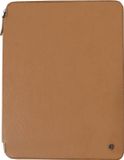 DESQ® Schrijfmap - Hoogwaardig Generfd Leer - Handgemaakt - Omlopende Ritssluiting - A4 - Luxueus minimalistisch Dutch Design - Bruin