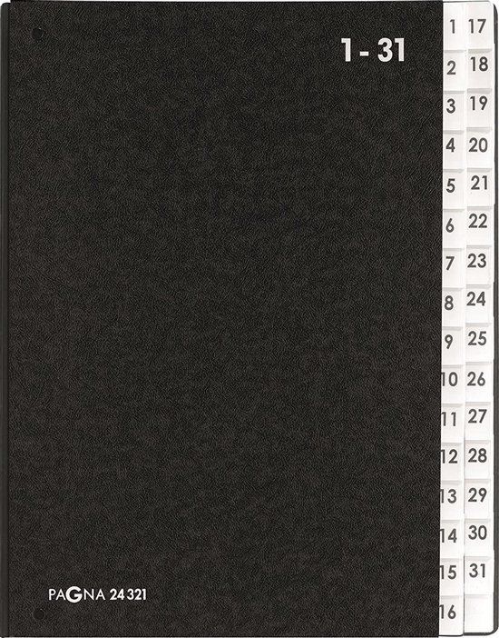 PAGNA Lessenaarordner 2432104 Hardkarton Zwart A4