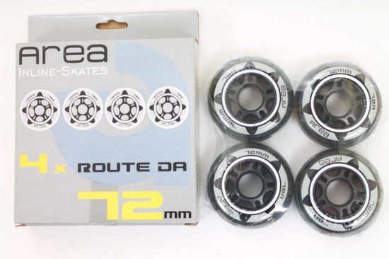 Area inline skate wieltjes - 64 mm - zwart/72mm - Unisex - Volwassenen